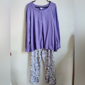 Charter Club | Lavender + Floral Pajama Set | XXXL | NWOT